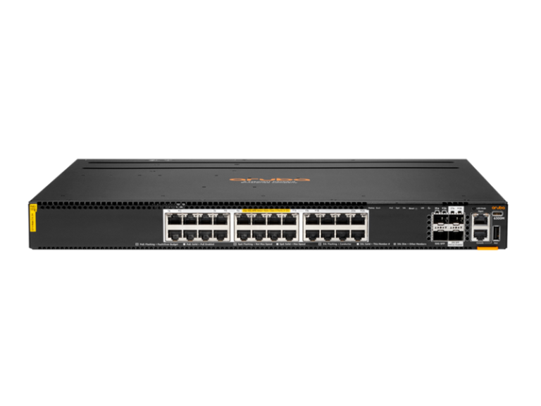 HPE Aruba Networking CX 6300M 24p Smart Rate 1G2.5G5G10G Class6 PoE 2p 50G 2p 25G Switch
