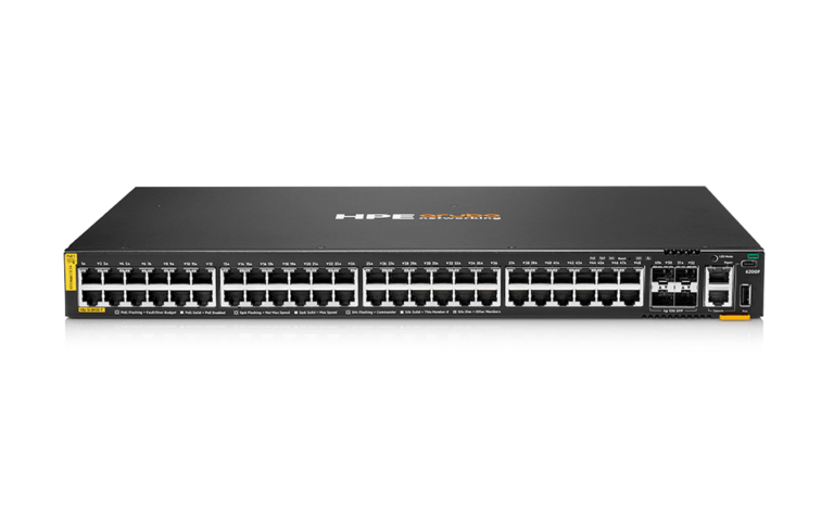 HPE Aruba Networking CX 6200F 48G Class‑4 PoE 4SFP 370W Switch