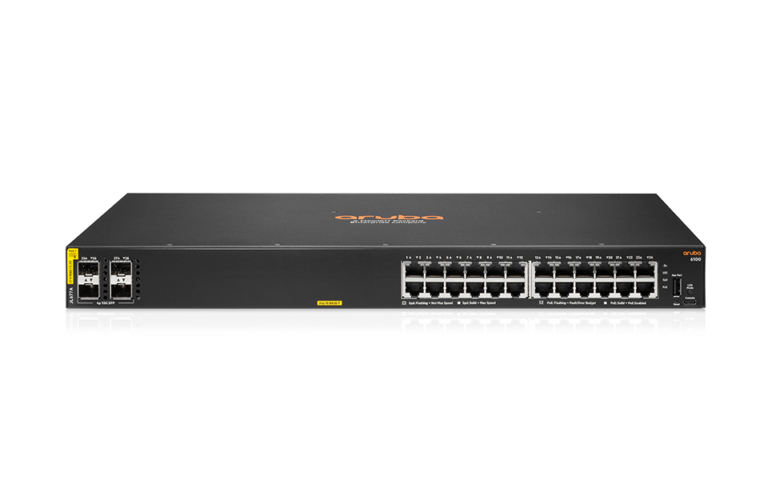 HPE-Aruba-Networking-6100-24G-Class4-PoE-4SFP-370W-Switch-JL677A