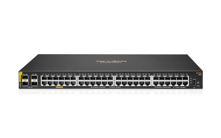 HPE-Aruba-Networking-6100-48G-Class4-PoE-4SFP-370W-Switch-JL675A