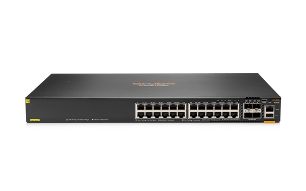 HPE Aruba Networking 6300F 24-port 1GbE Class 4 PoE and 4-port SFP56 Switch (JL666A)