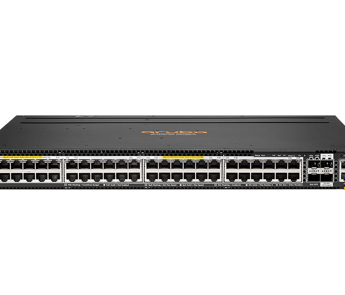 HPE Aruba Networking 6300M 12p Class 8 PoE and 36p Class 6 PoE HPE Smart Rate 1G2.5G5G and 2p 50G and 2p 10G Switch (R8S91A)