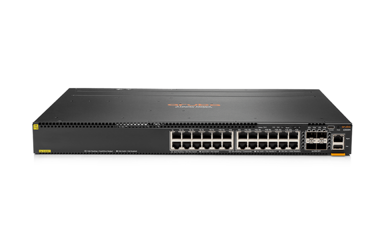 HPE Aruba Networking 6300M 24-port 1GbE Class 4 PoE and 4-port SFP56 Switch (JL662A)