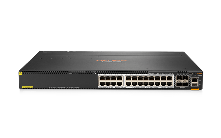 HPE Aruba Networking 6300M 24-port HPE Smart Rate 12.55GbE Class 6 PoE and 4-port SFP56 Switch (JL660A)