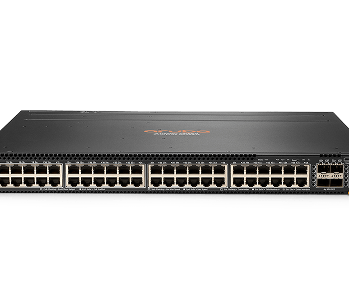 HPE Aruba Networking 6300M 48-port 1GbE Class 4 PoE and 4-port SFP56 Switch (JL661A)