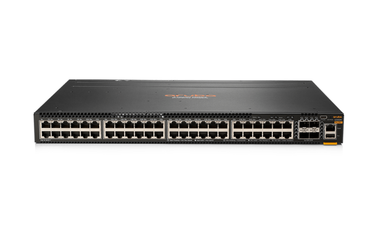 HPE Aruba Networking 6300M 48-port 1GbE and 4-port SFP56 Power-to-Port 2 Fan Trays 1 PSU Bundle (JL762A)