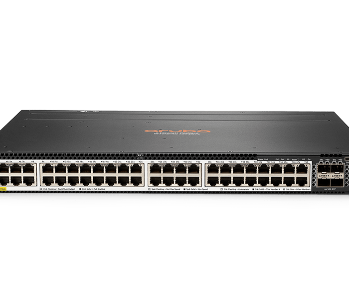 HPE Aruba Networking 6300M 48-port HPE Smart Rate 12.55GbE Class 6 PoE and 4-port SFP56 Switch (JL659A)