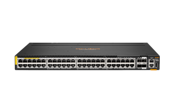 HPE Aruba Networking 6300M 48p HPE Smart Rate 1G2.5G5G Class 8 PoE and 2p 50G and 2p 25G Switch (R8S90A)
