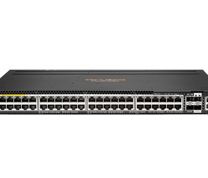 HPE Aruba Networking 6300M 48p HPE Smart Rate 1G2.5G5G Class 8 PoE and 2p 50G and 2p 25G Switch (R8S90A)